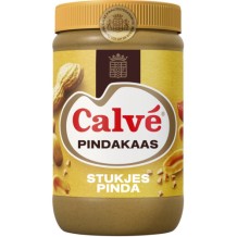Calvé Pindakaas met stukjes noot (650 gr.)