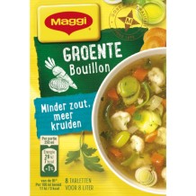 Maggi Vegetable Broth Tablets Less Salt (8 pieces) 