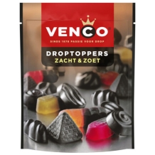Venco Droptoppers Zacht & Zoet (215 gr.)
