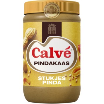 Calvé peanut butter with nut pieces (650 gr.)