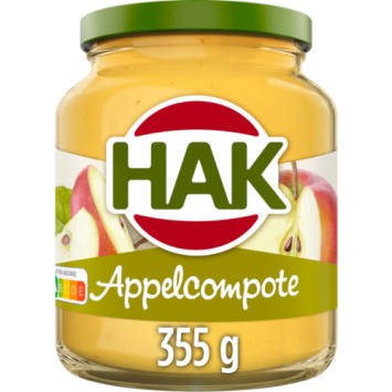 Hak Appelcompote Met Stukjes Appel (355 gr.)