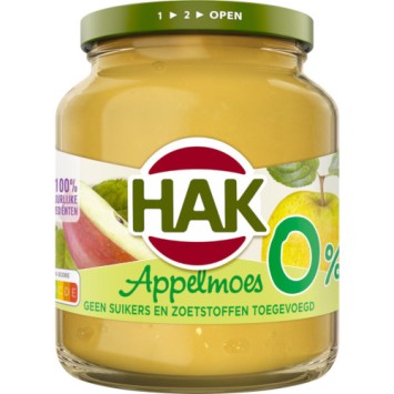 Hak Appelmoes 0% Toegevoegde Suiker & Zoetstoffen (350 gr.)