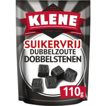 Klene dubbelzoute dobbelstenen drop