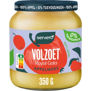 Servero Appelmoes Biologisch Volzoet 100% Appel (350 gr.)