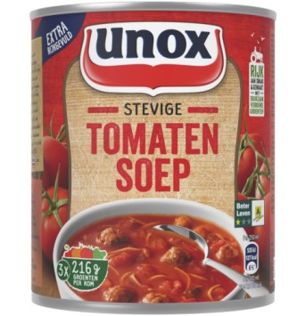 Unox Tomatensoep Blik 800 ml.