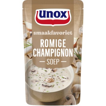 Unox Soep in Zak Romige Champignonsoep