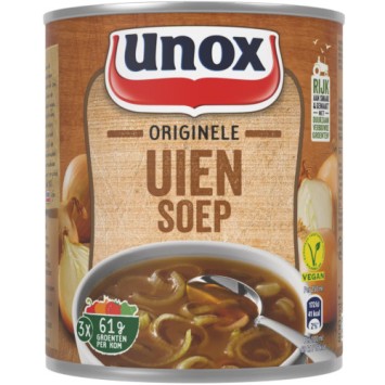 Unox Uiensoep Blik 800 ml.