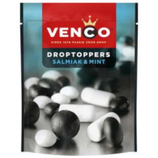 Venco droptoppers salmiak en mint